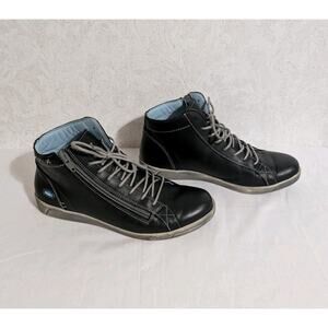 Cloud Footwear Aika Boot Blue Brushed Sole Women's 7.5 (38) Sneaker Leather